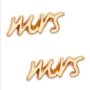 NWT Kate Spade Mrs. Earrings